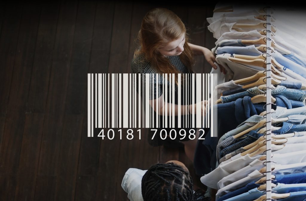 Barcode overlay word young people
