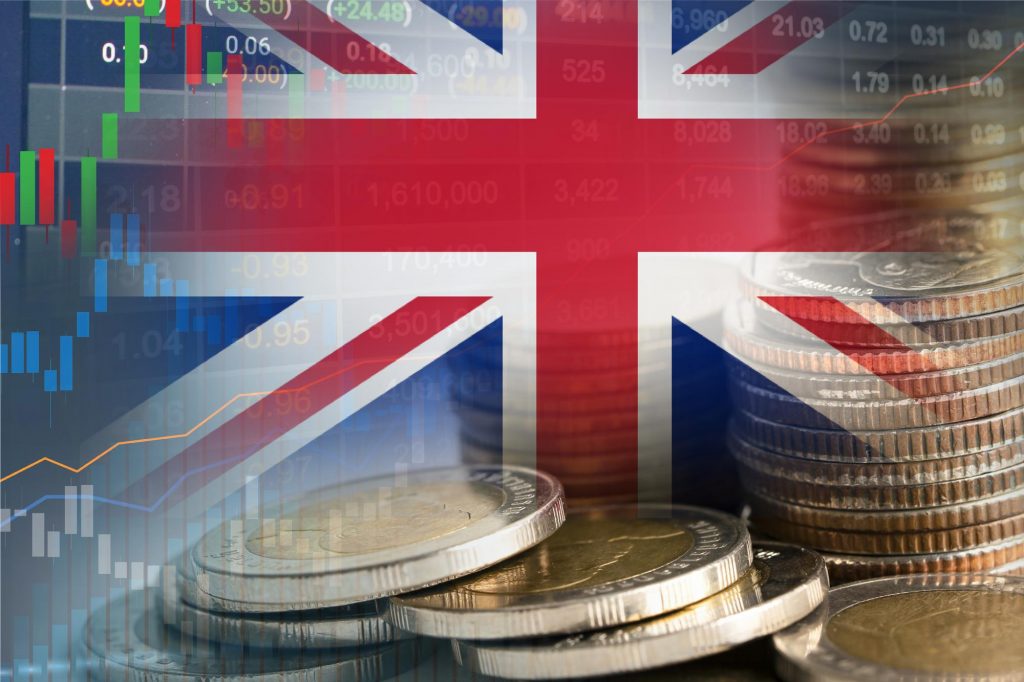 Digital representation of the pound symbol on a futuristic digital interface.